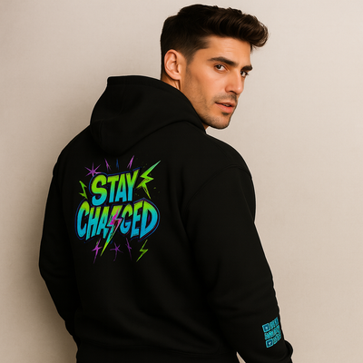Pre-Order Stay Charged™ Neon Hoodie Unisex Pullover