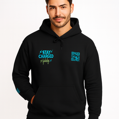 Pre-Order Stay Charged™ Neon Hoodie Unisex Pullover