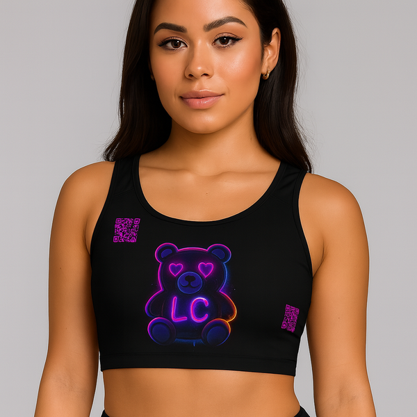 Pre-Order Neon LoveBear™ Glow Women Sports Bra