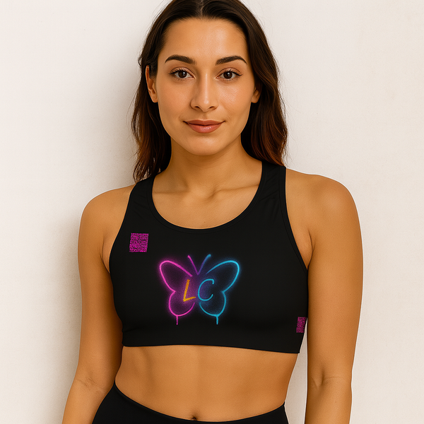Pre-Order Neon GlowFly™ Butterfly Women Sports Bra