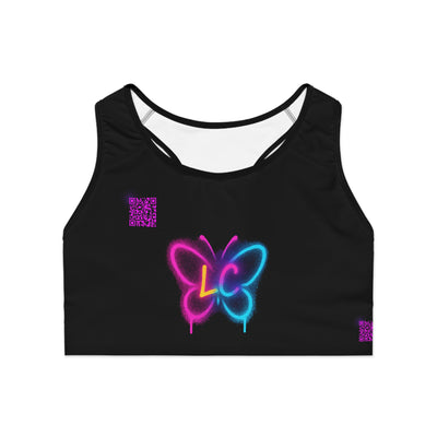 Pre-Order Neon GlowFly™ Butterfly Women Sports Bra